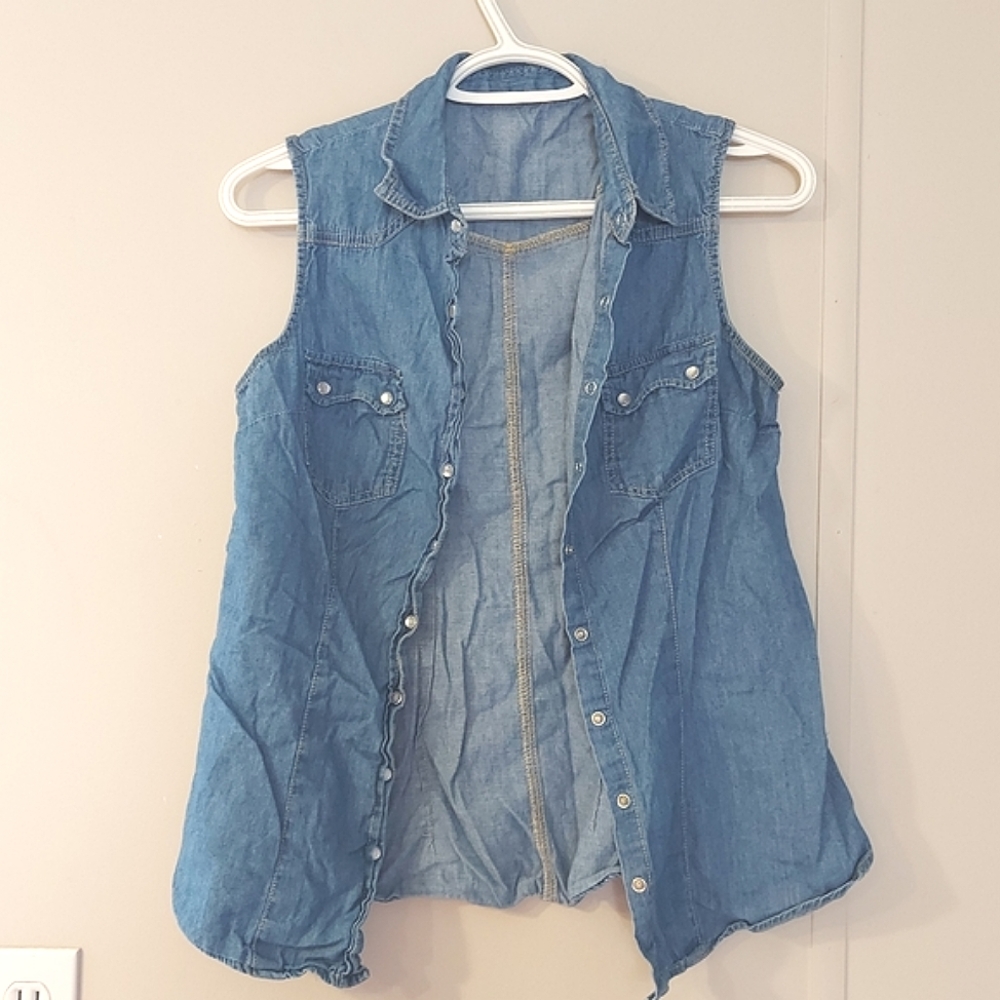 Chambray Top